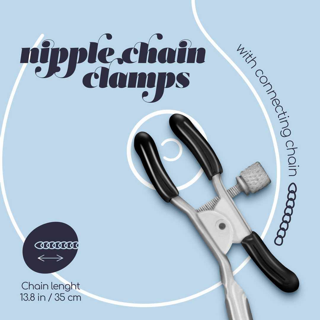 Nipple Chain Clamps - Silver