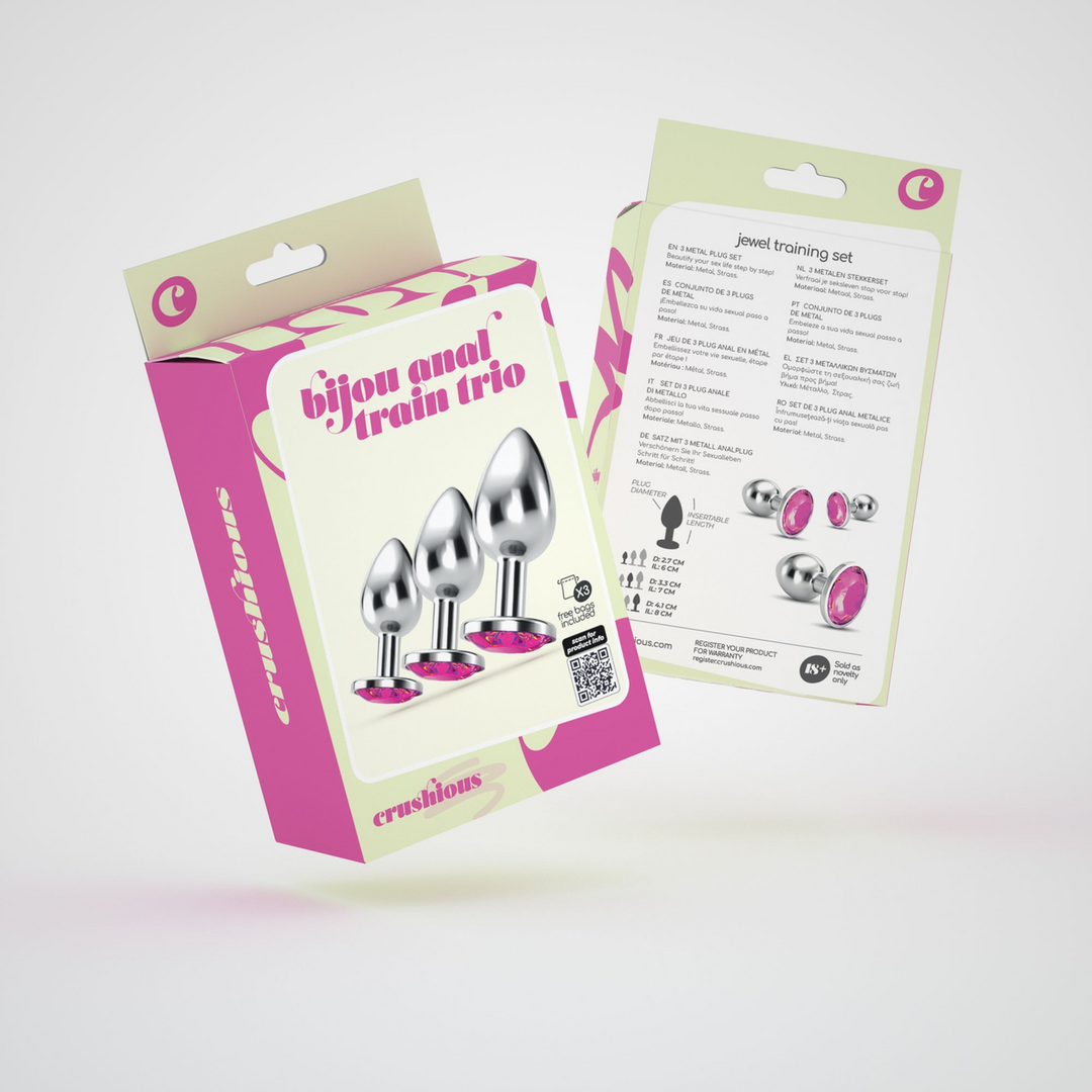 Bijou - Anal Train Trio - 3 Jewel Plugs - Pink