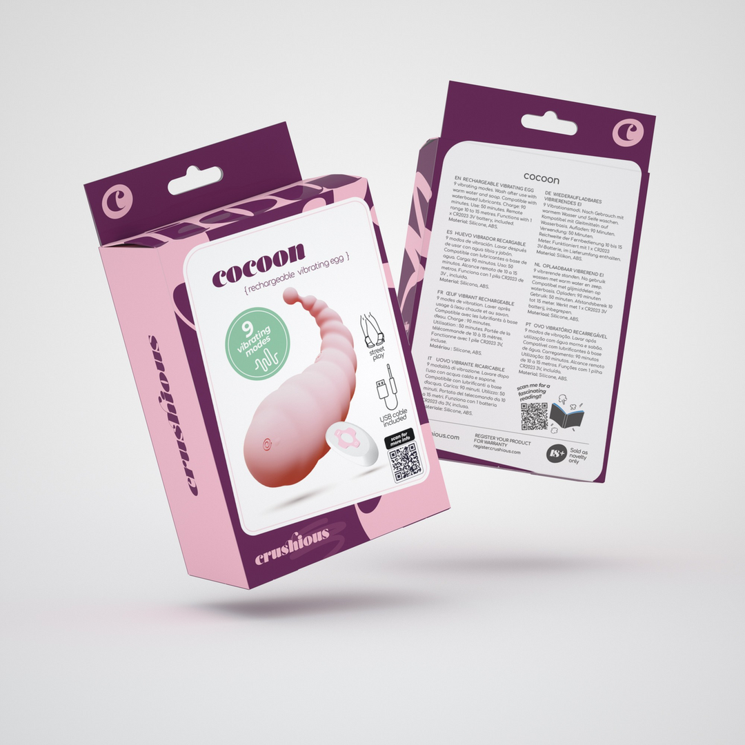 Cocoon - Rechargeable Vibrating Egg with Remote Control - Pink