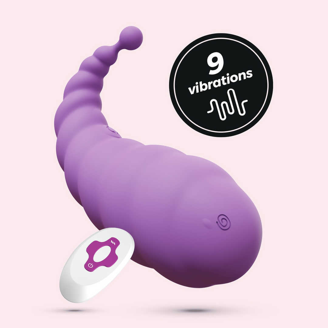 Cocoon - Rechargeable Vibrating Egg with Remote Control - Purple