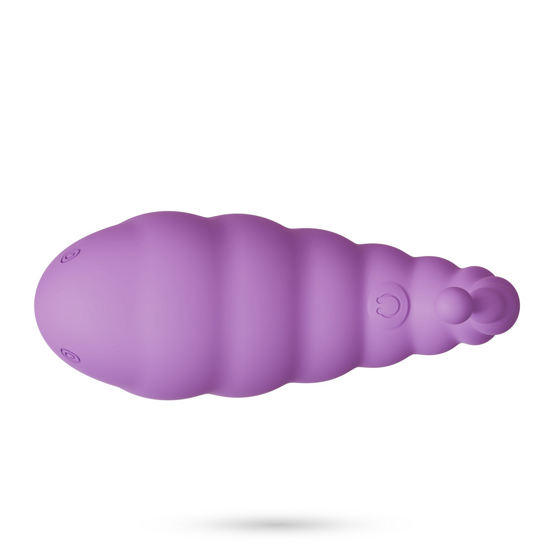 Cocoon - Rechargeable Vibrating Egg with Remote Control - Purple