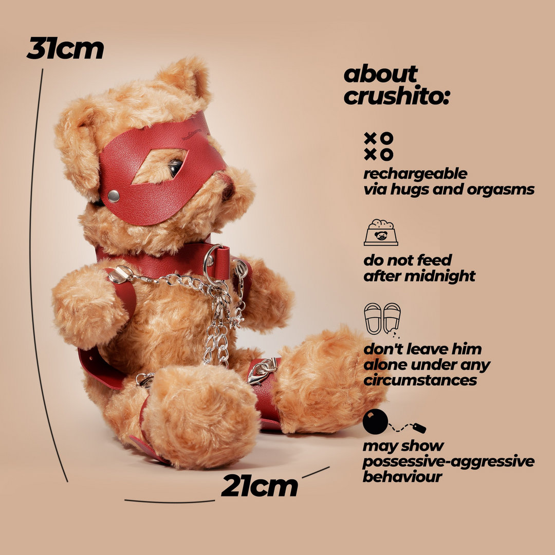 Crushito - Bondage Teddy Bear - 31 cm - Red