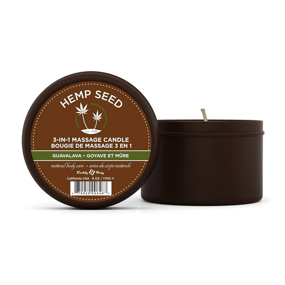 Bougie de massage goyave lavande - 6 oz / 170 gr