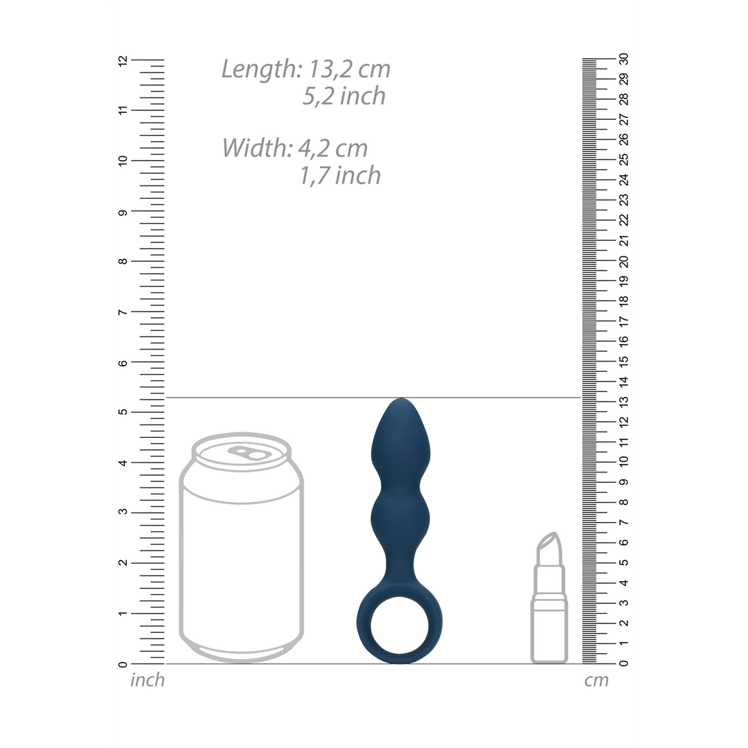 Teardrop Shaped Anal Plug - Small - Baltic Blue
