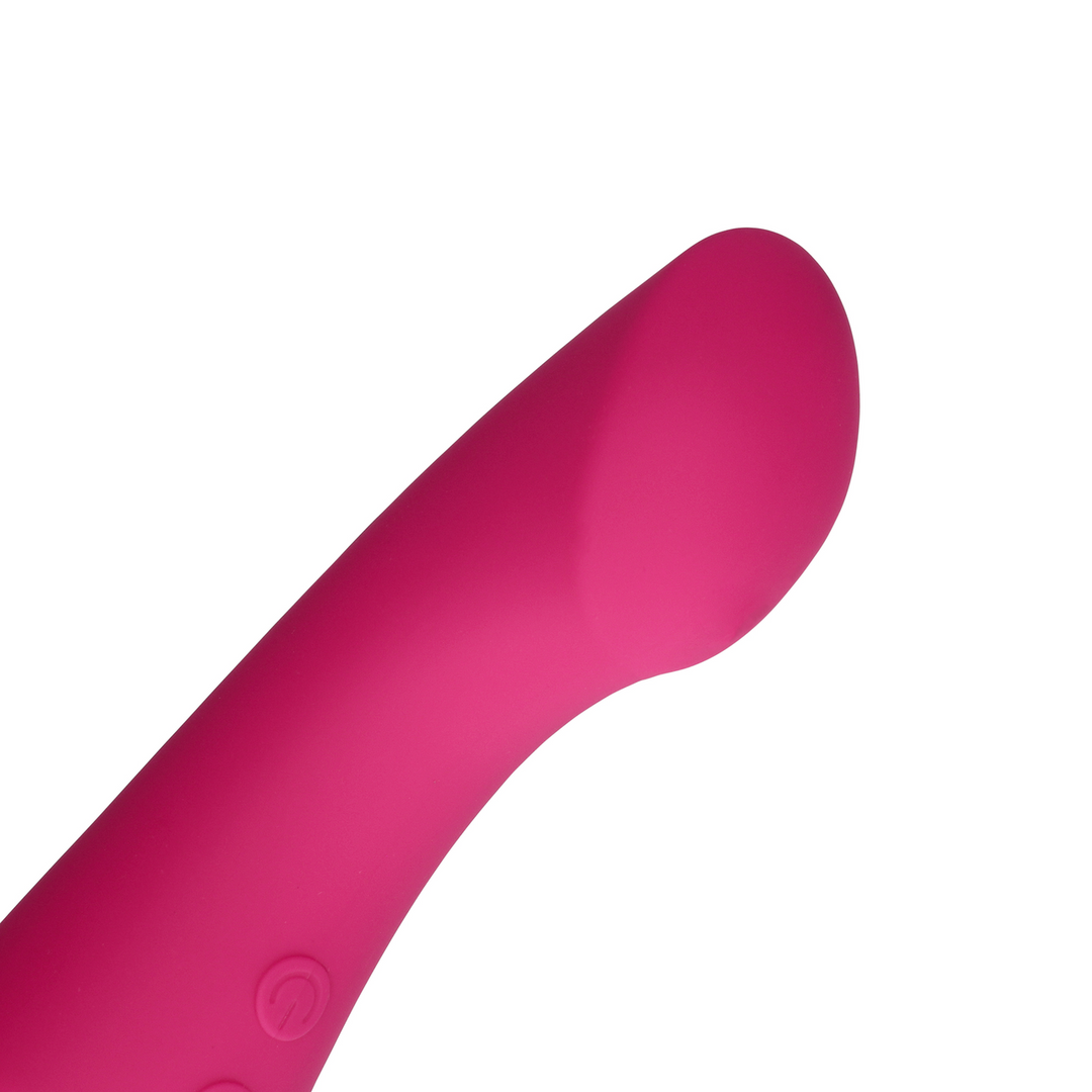 Ultra Soft Silicone Double-Sided Wand Vibrator - Prestone Pink