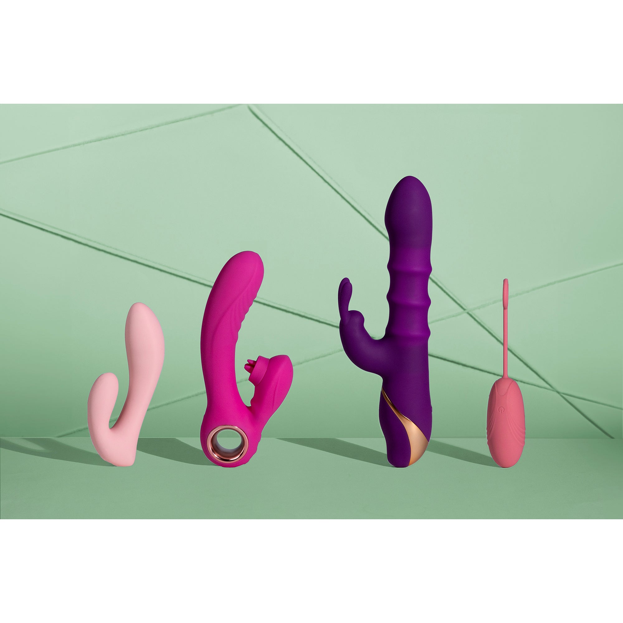 Ultra Soft Silicone Egg Vibrator with Remote Control - Pink Arabesque