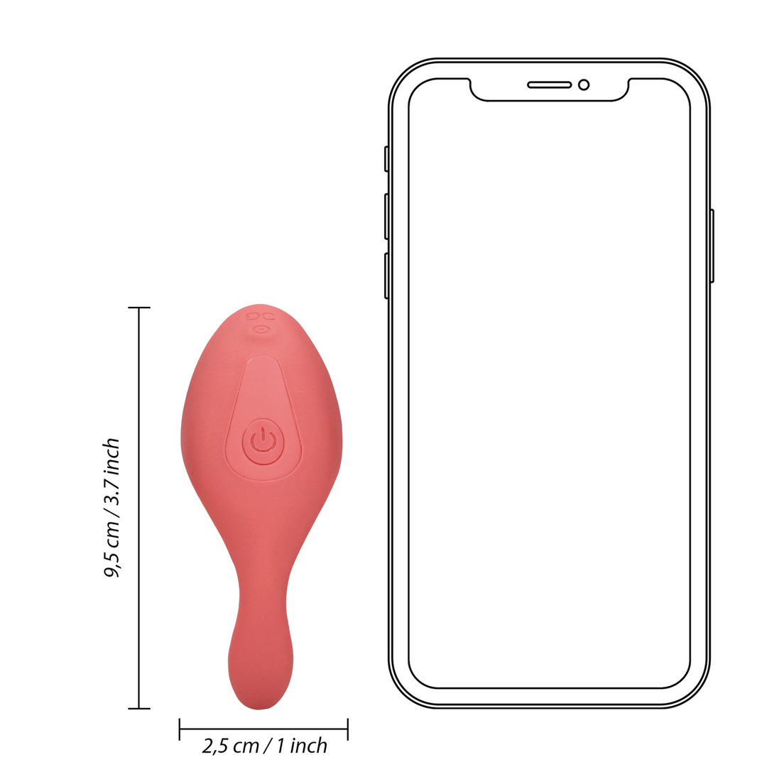 Panty Vibrator with Remote Control - Brighto Red
