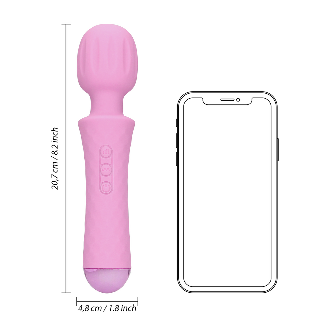 Small Wand Vibrator - Exotic Fuchsia