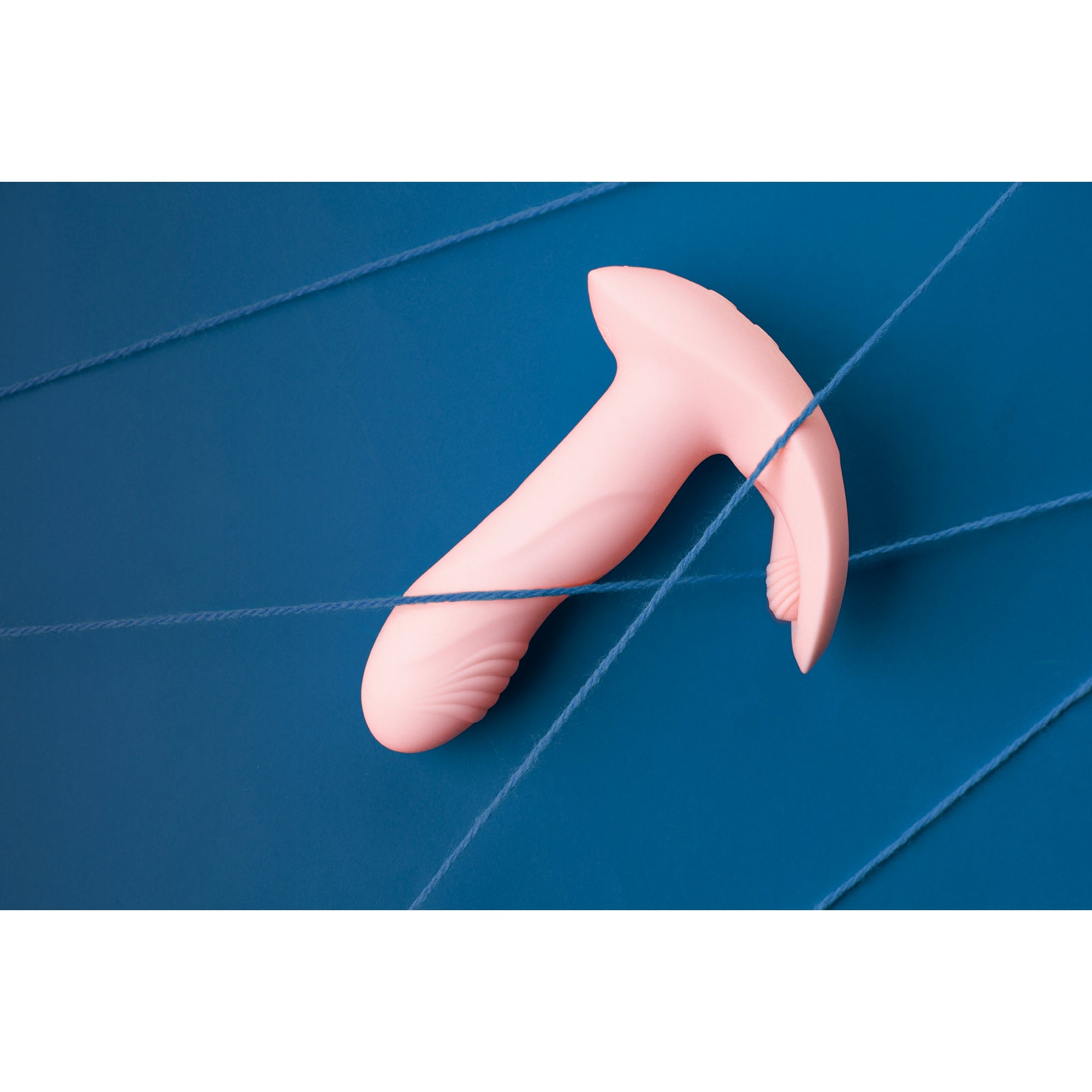 Wearable Fingering Motion Vibrator with Remote Control - Cherry Chiffon