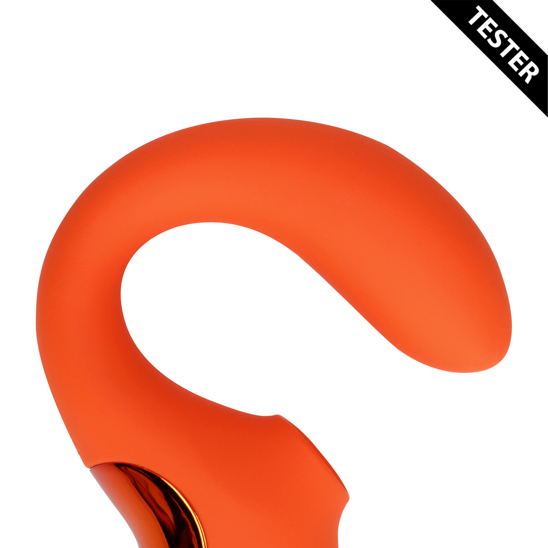 G-Spot Vibrator with Clitoral Pulse Wave - Untamed Orange - Tester