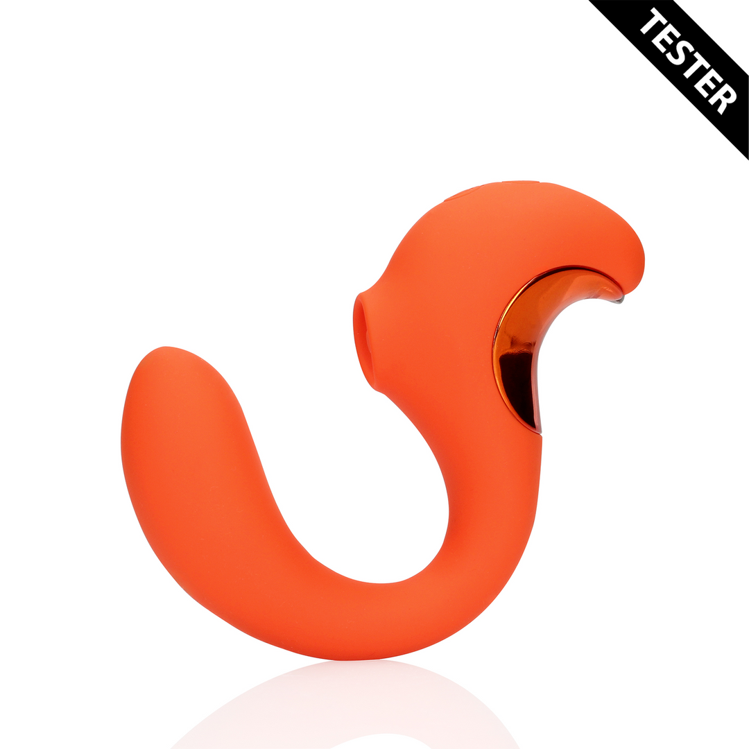 G-Spot Vibrator with Clitoral Pulse Wave - Untamed Orange - Tester