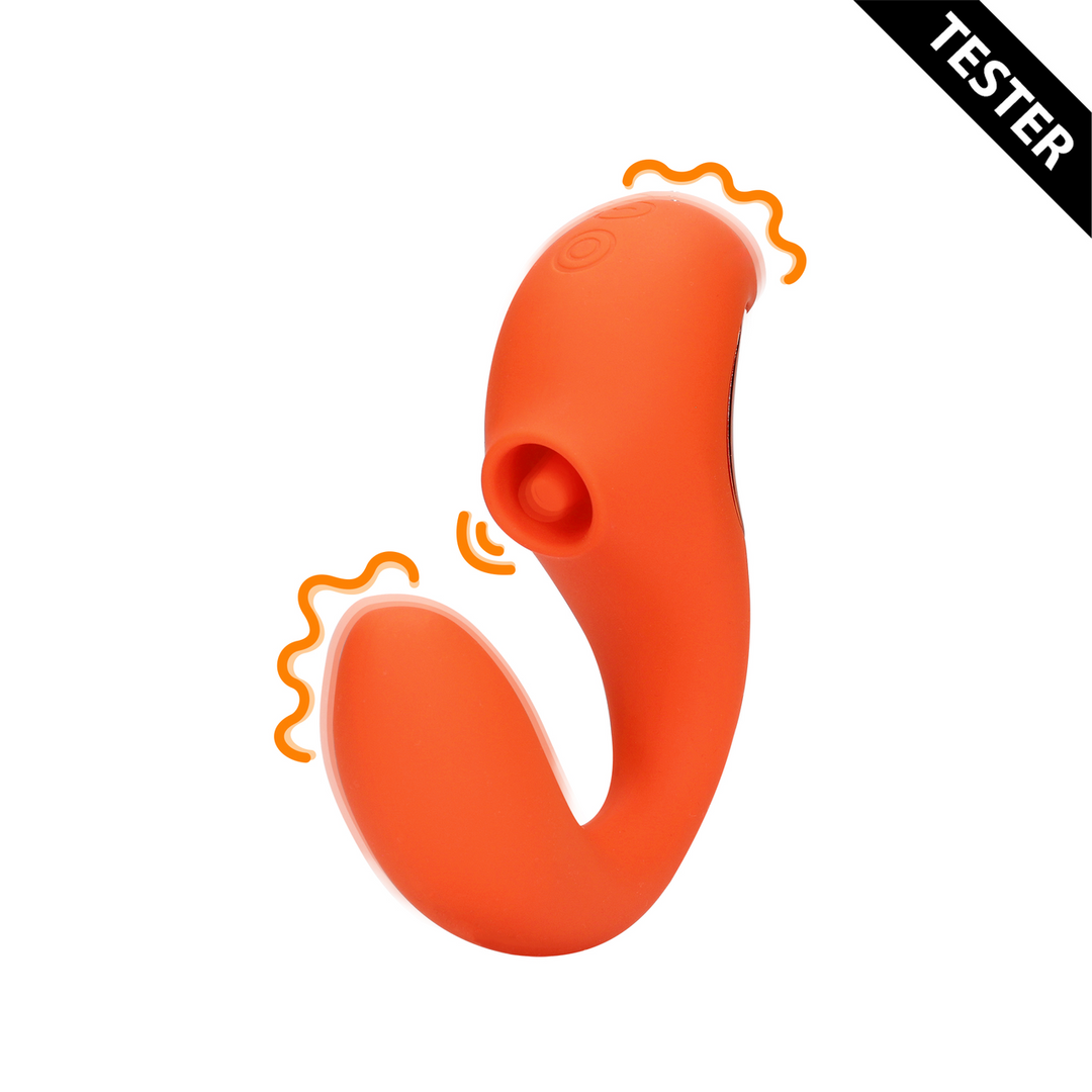 G-Spot Vibrator with Clitoral Pulse Wave - Untamed Orange - Tester