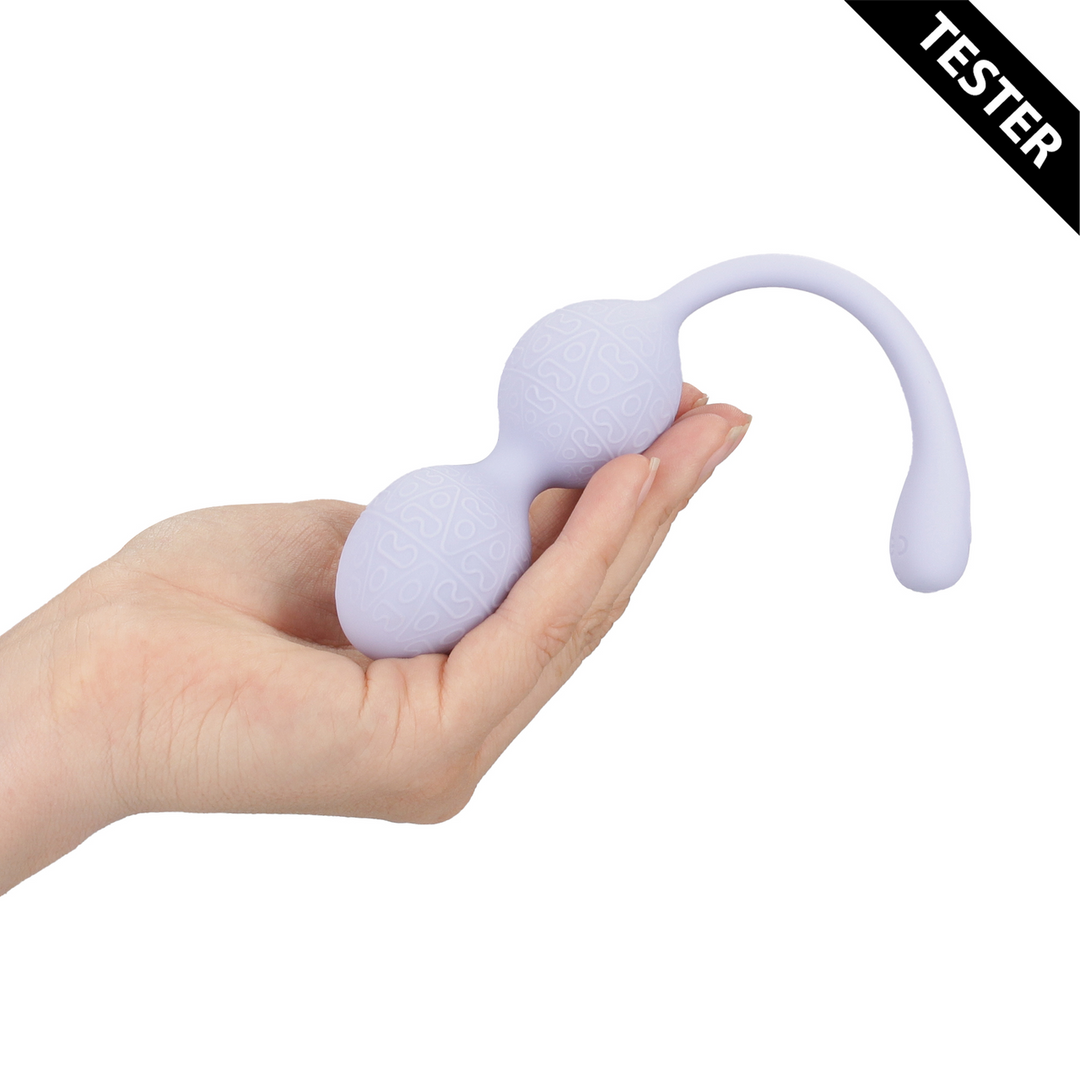 Vibrating Bead Kegel with Remote Control - Lavender - Tester