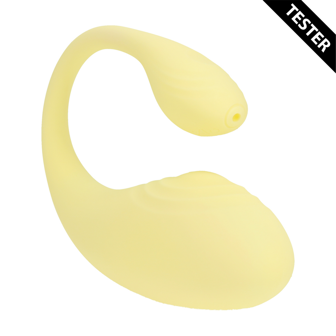 Vibrating G-Spot Vibe with Remote Control - Yellow - Tester