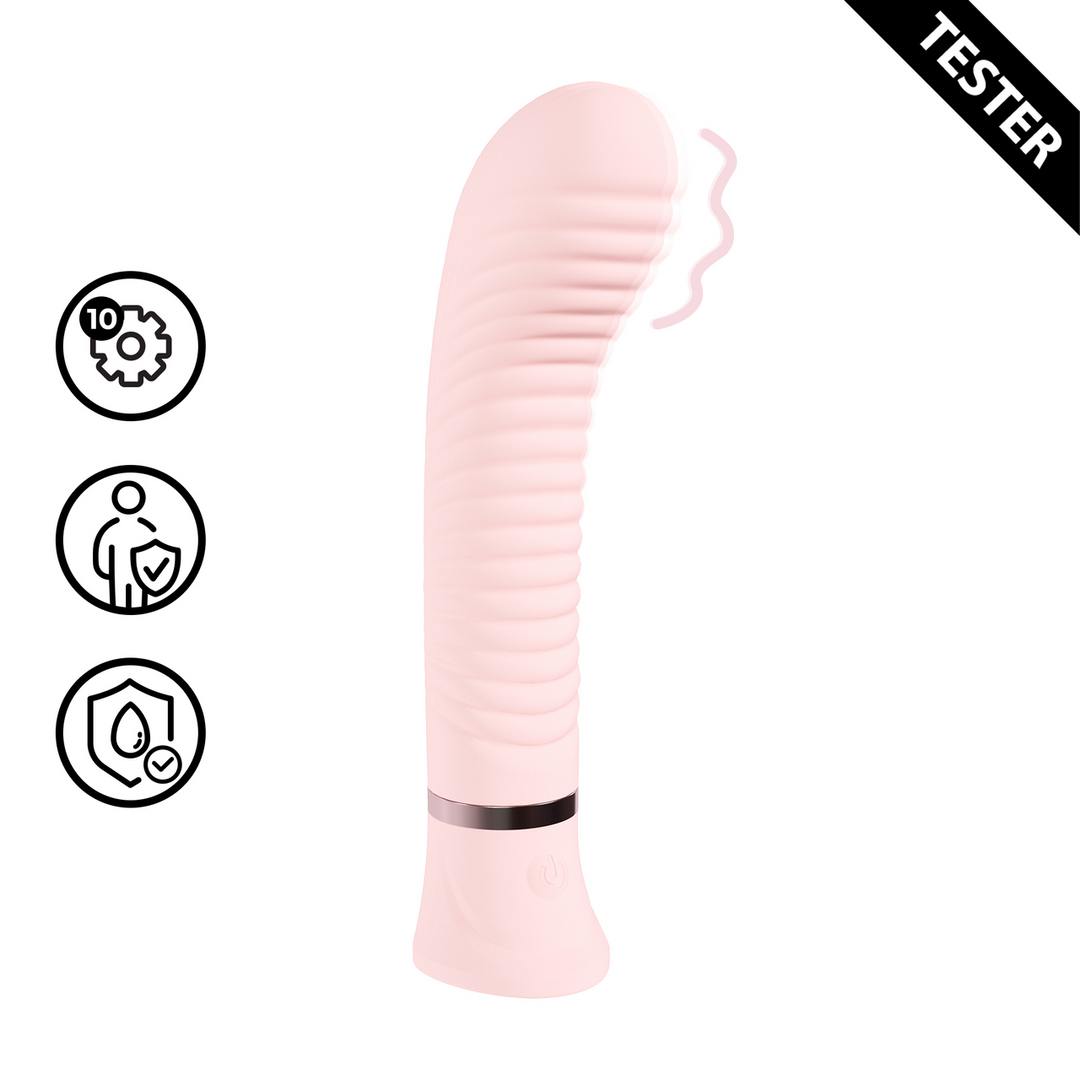 Divine - Ribbed G-spot Vibe - Pink - Tester