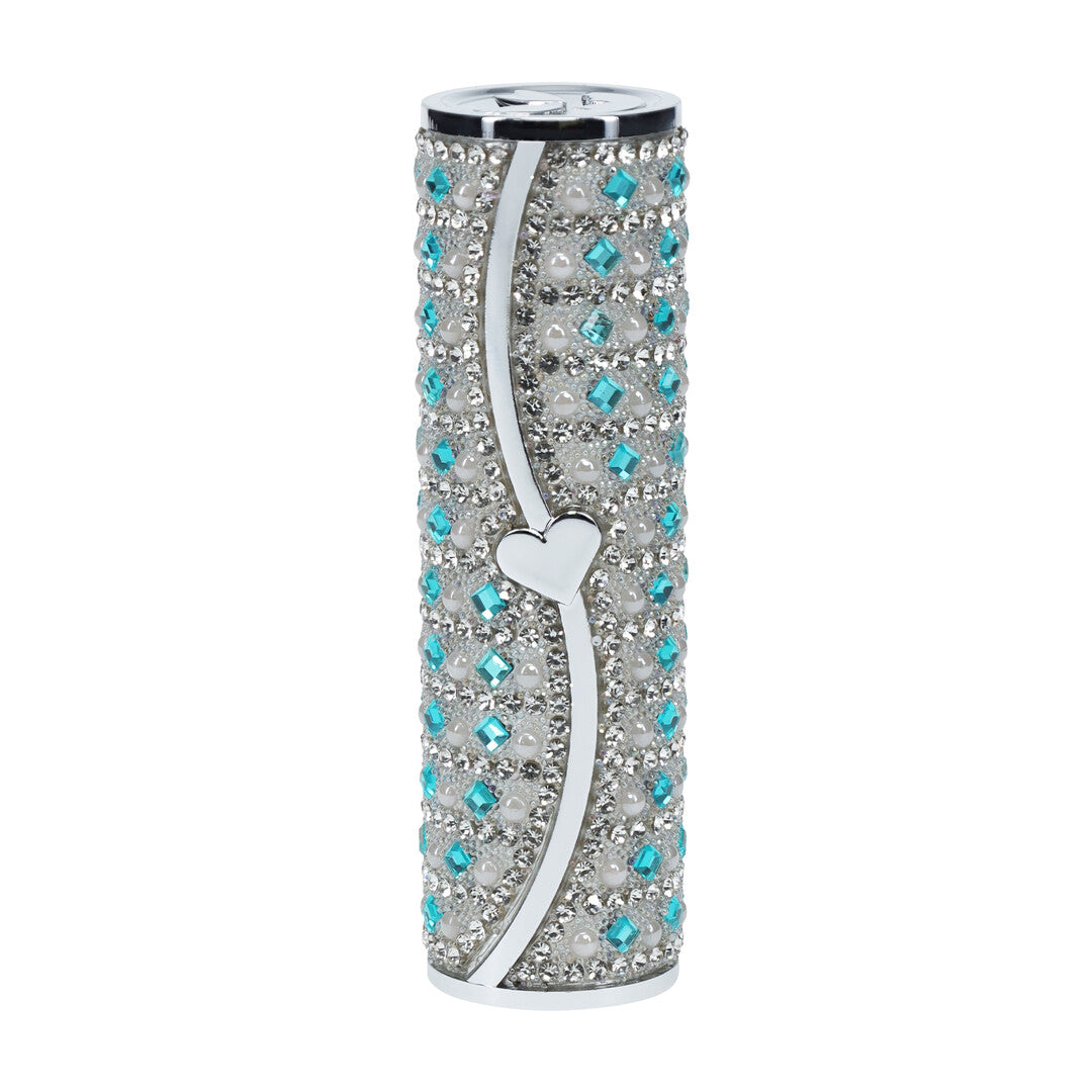 Tiffany - Lipstick Vibrator with 4 Attachments - Blue