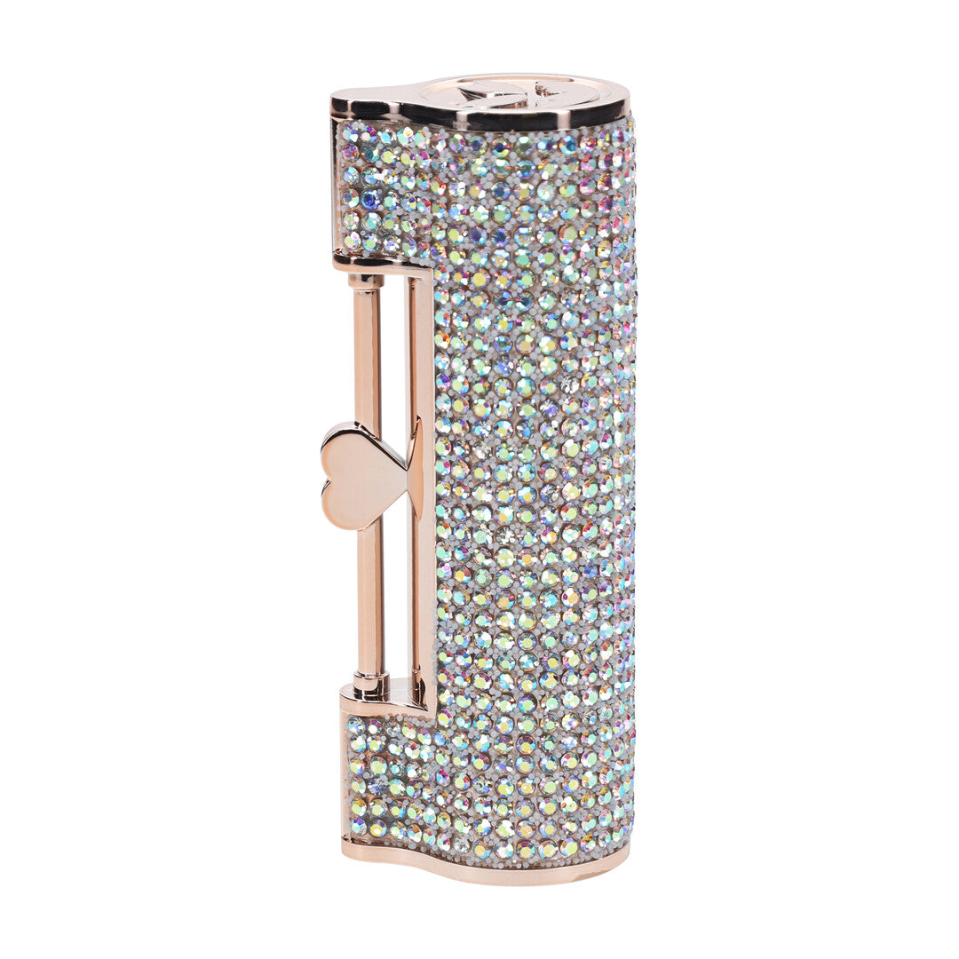 Diamond - Lipstick Vibrator with 4 Attachments - Iridescent