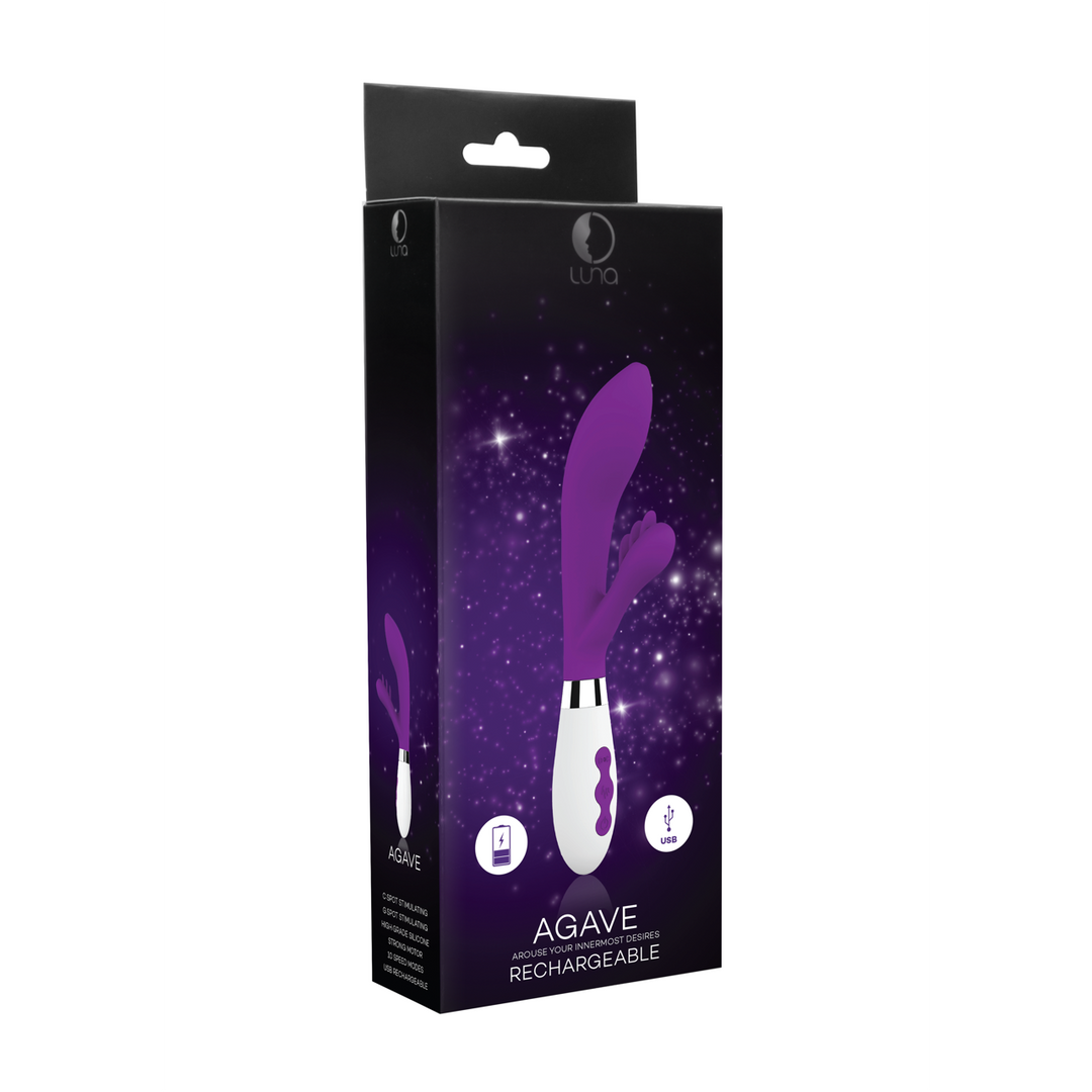 Agave - Rechargeable Rabbit Vibrator - Purple