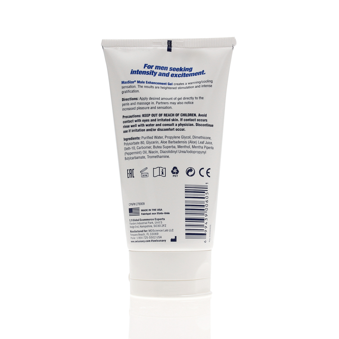 MAX Size - Crème pour Hommes - 5 fl oz / 150 ml