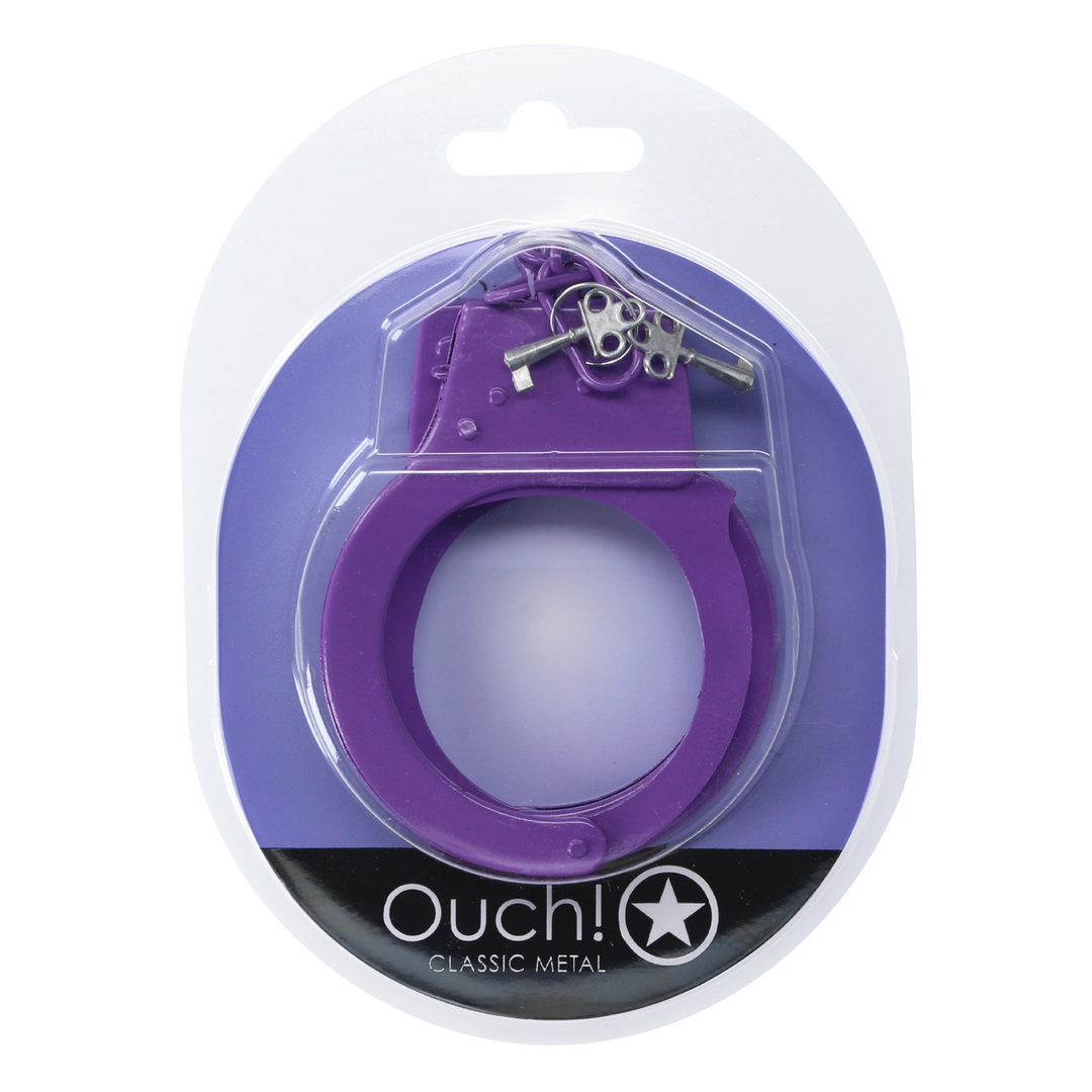 Manette classiche in metallo - Viola