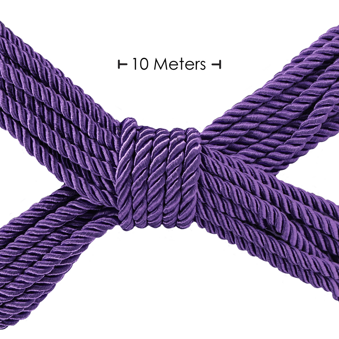 Corde de bondage en polyester - 32,8 pieds / 10 m - Violet
