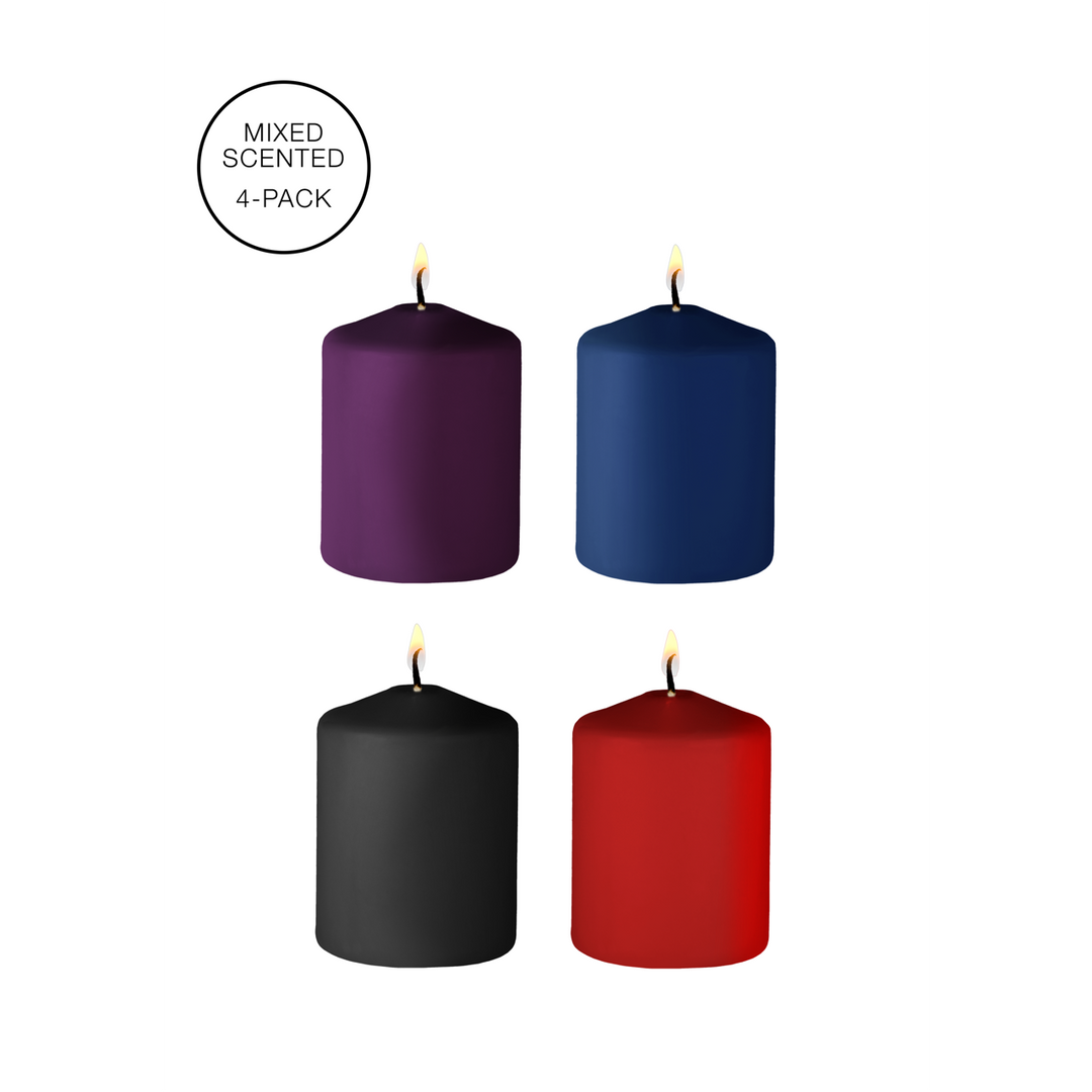 Tease Candles - Mixed - 4 Pieces - Multicolor
