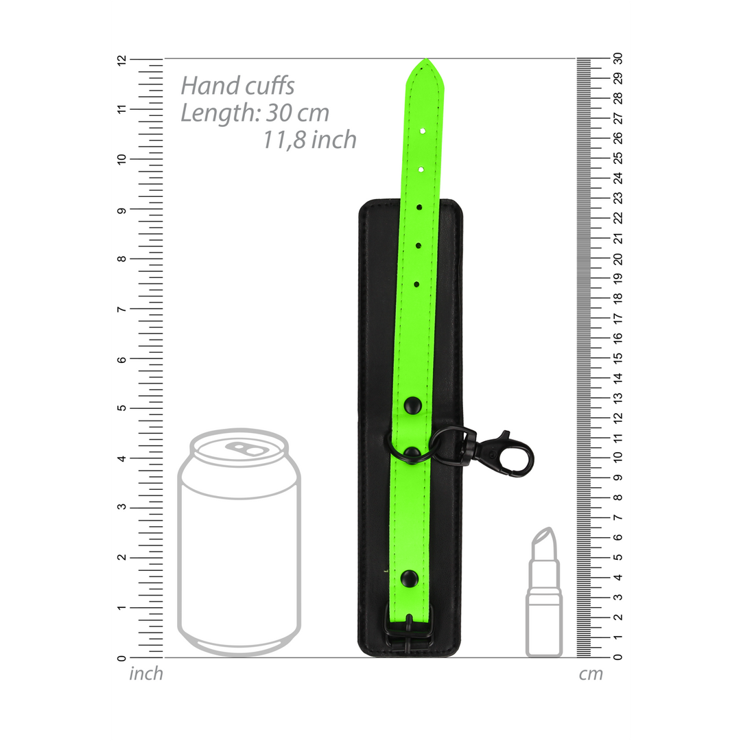 Manette e cavigliere con imbrigliamento - Si illuminano al buio