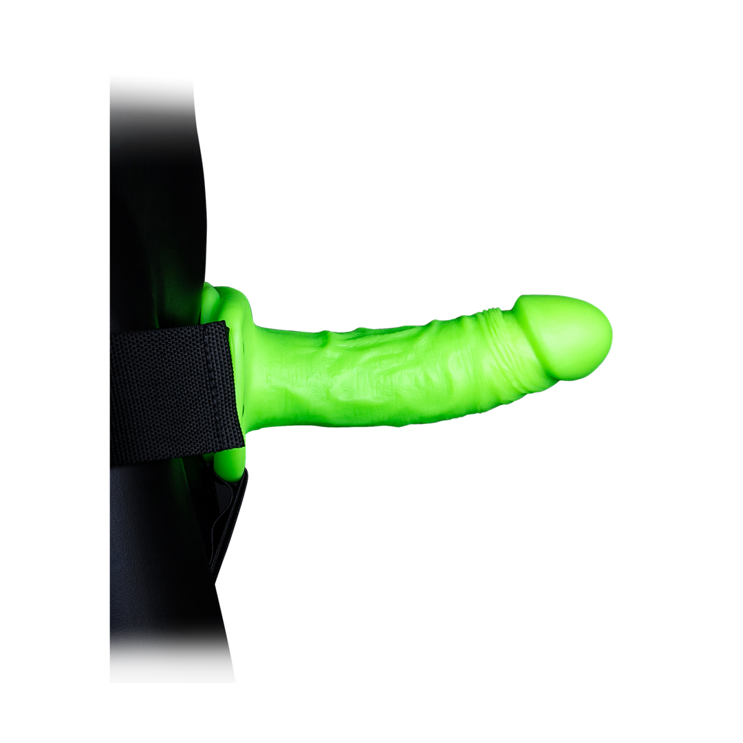 Harnais réaliste pour gode ceinture - Phosphorescent - 7 / 18 cm
