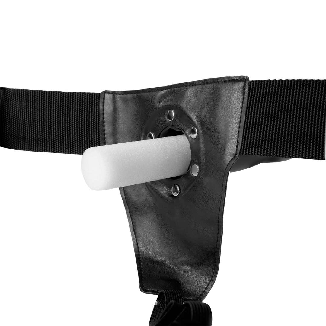 Twisted Hollow Strap-On - 8 / 20 cm - Black
