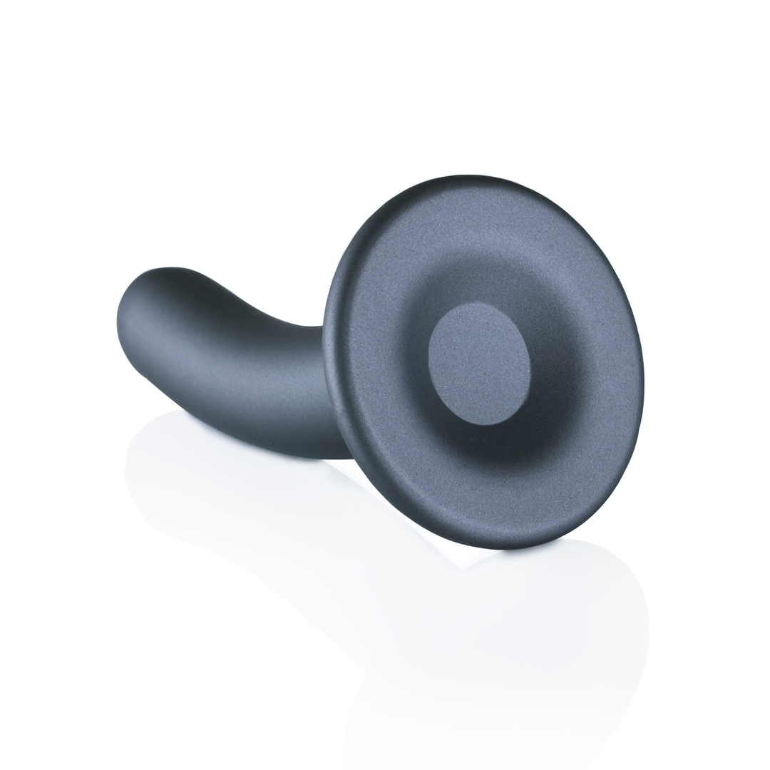 Gode ceinture en silicone lisse pour point G - 5'' / 12 cm - Métal canon de fusil