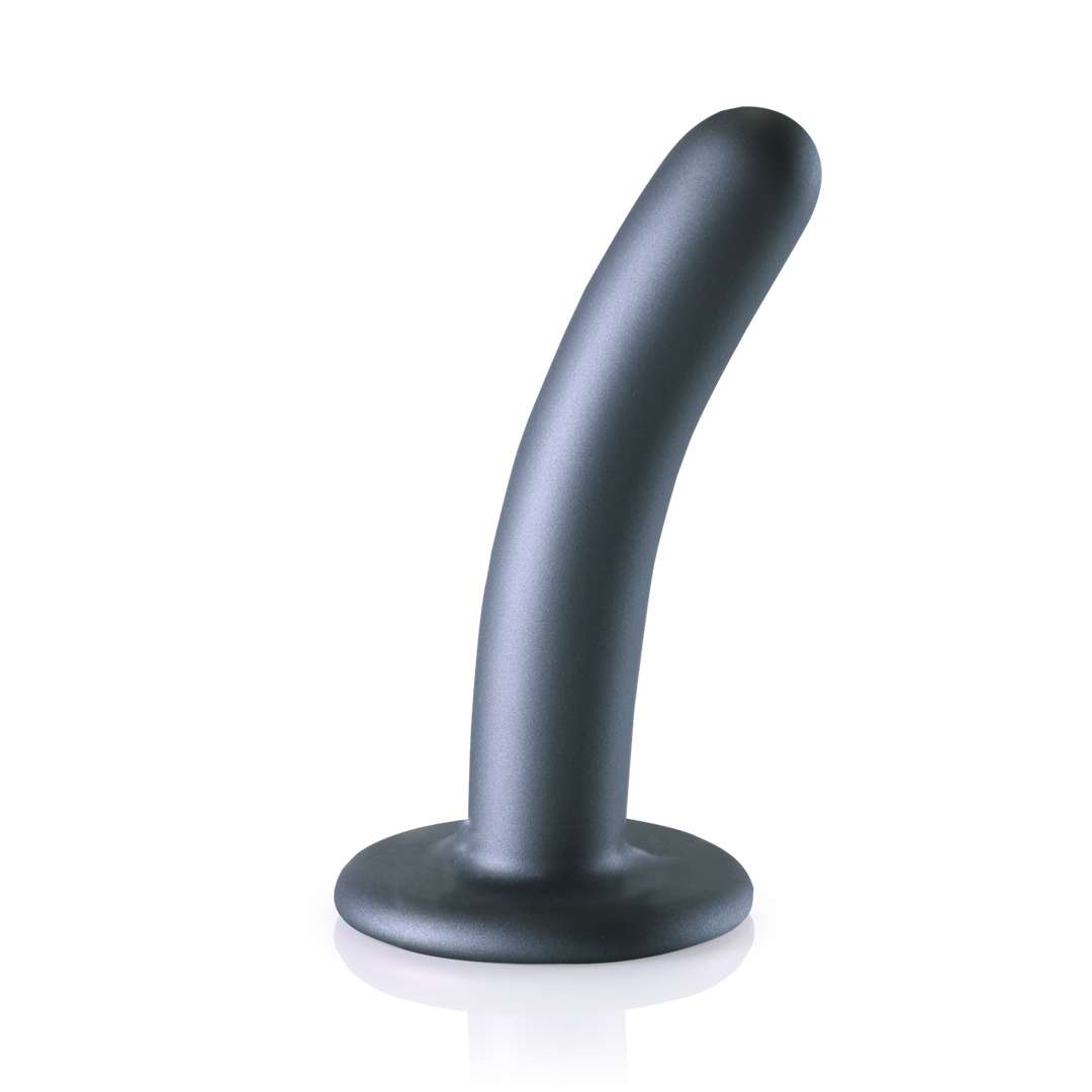 Gode ceinture en silicone lisse pour point G - 5'' / 12 cm - Métal canon de fusil