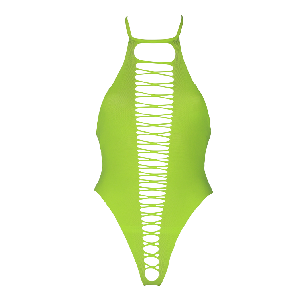 High-Cut Body - Plus Size - Neon Green