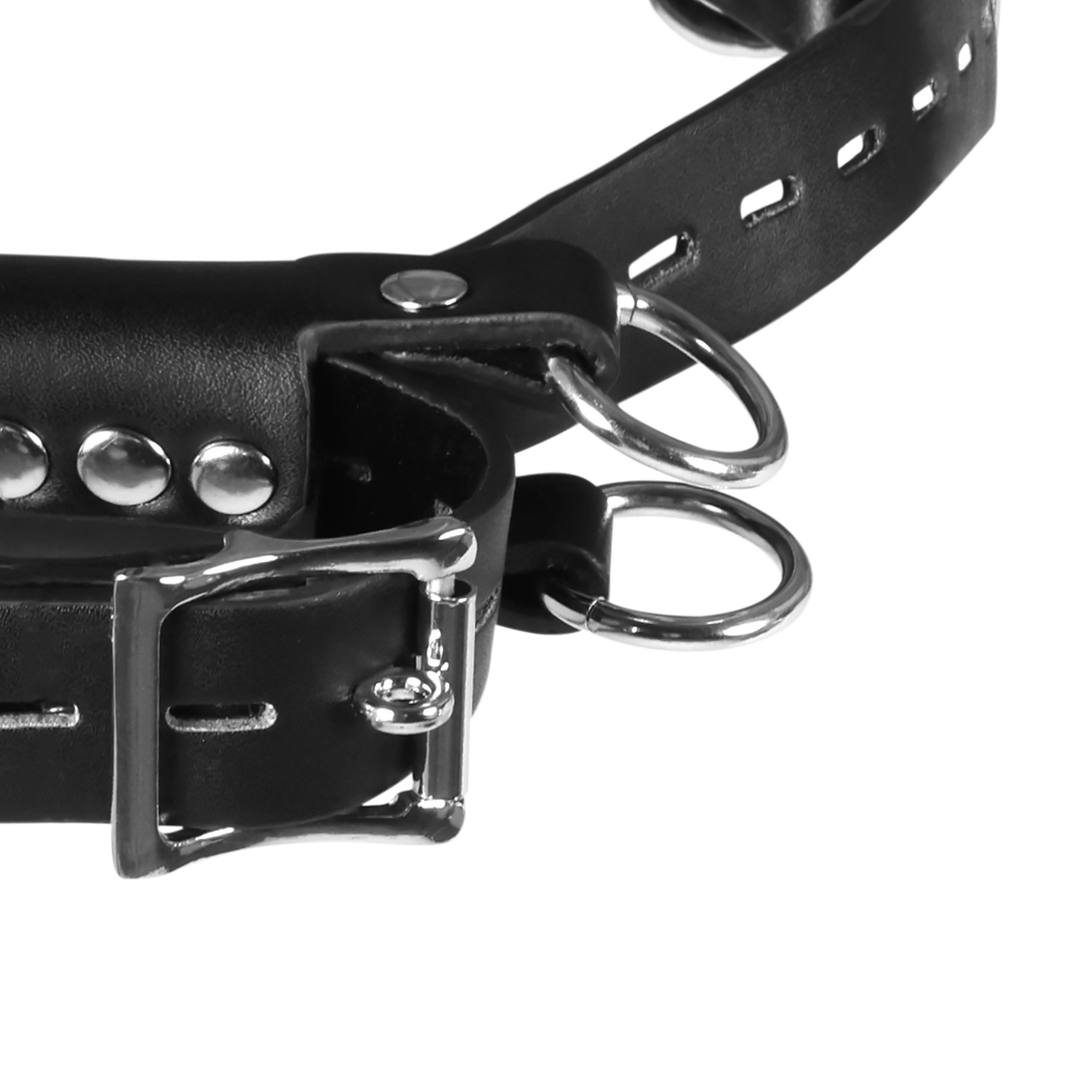 Ensemble de manchettes de cuisse à genoux - Noir