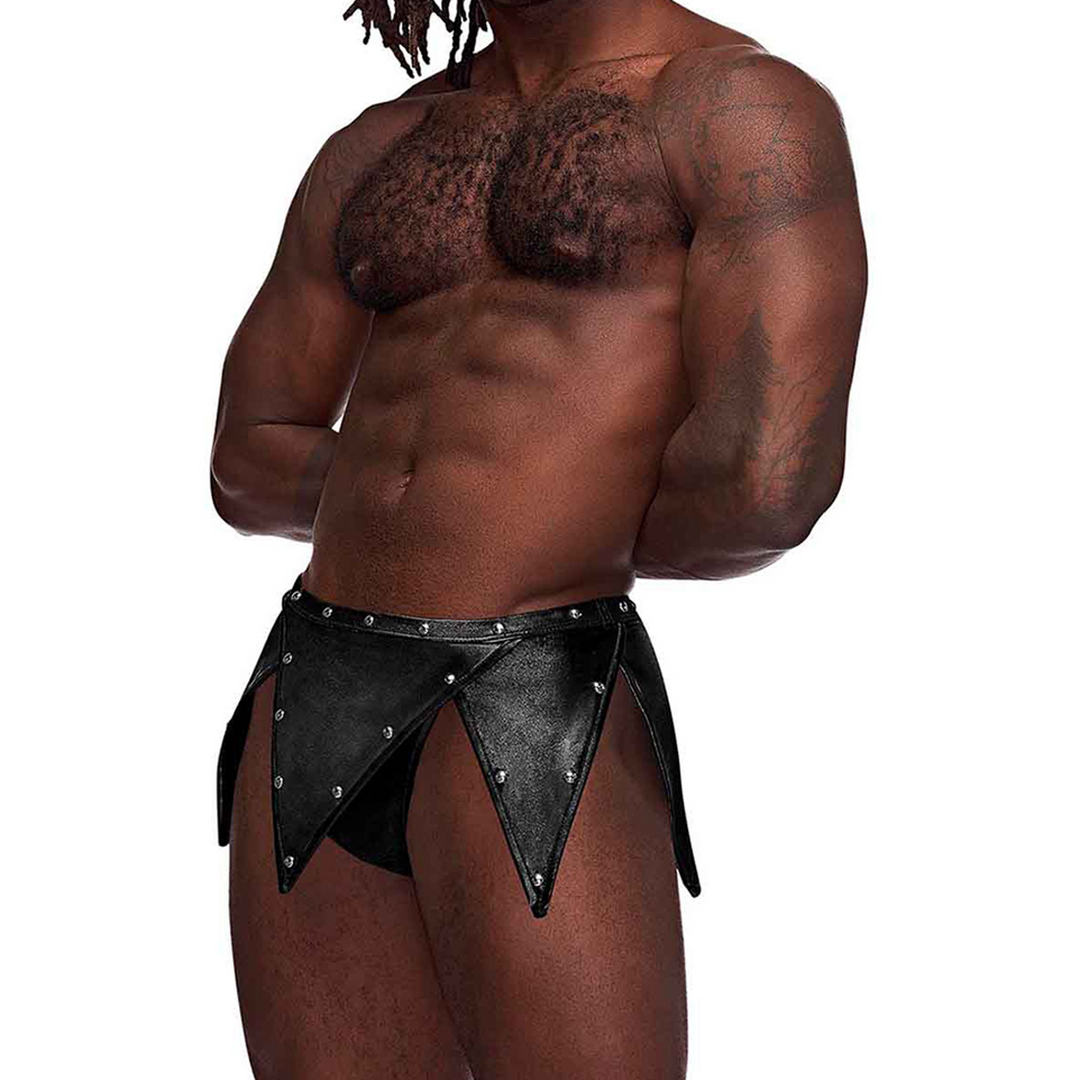 Eros - Jupe Gladiator avec String intégré - L/XL - Noir
