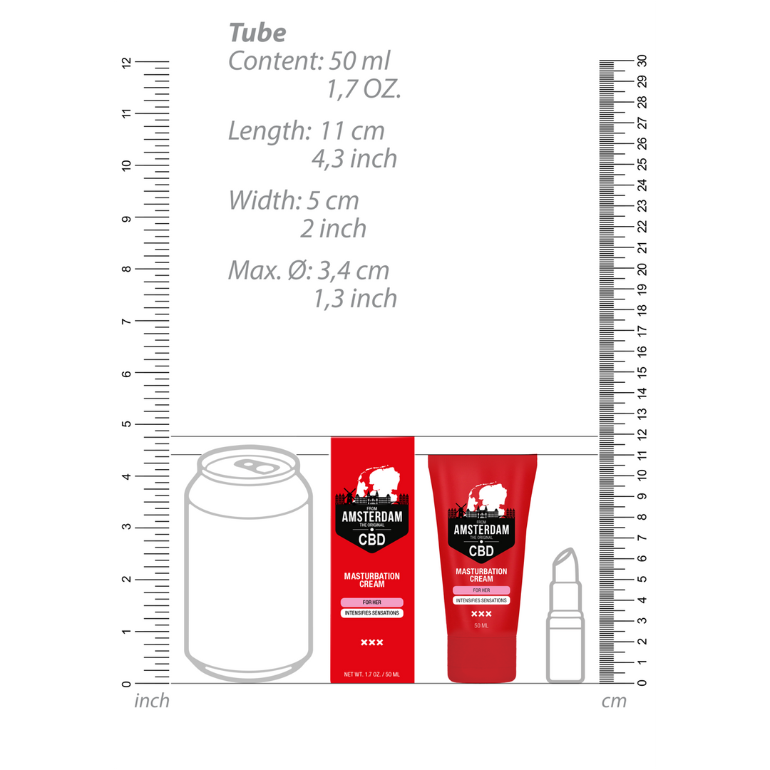 CBD original d'Amsterdam - Crème de masturbation pour elle - 50 ml