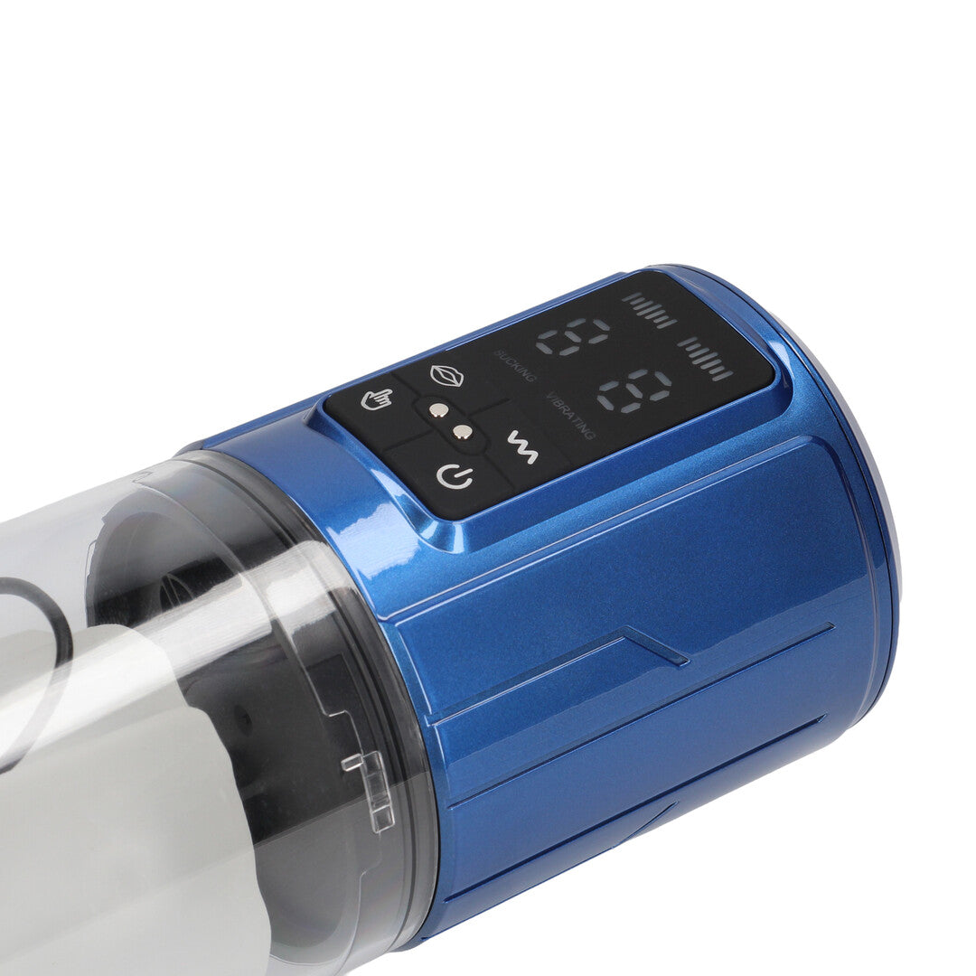 UltraLift - Automatic Waterproof Masturbator Pump - Metallic Blue