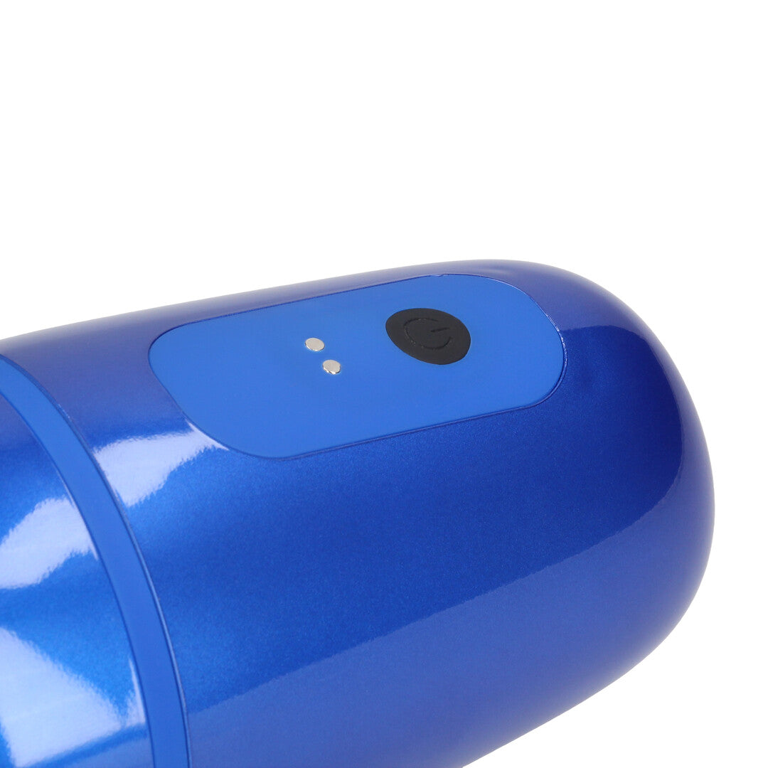 Pulsar - Pompe de masturbation à aspiration par pression négative et vibrations - Bleu métallique