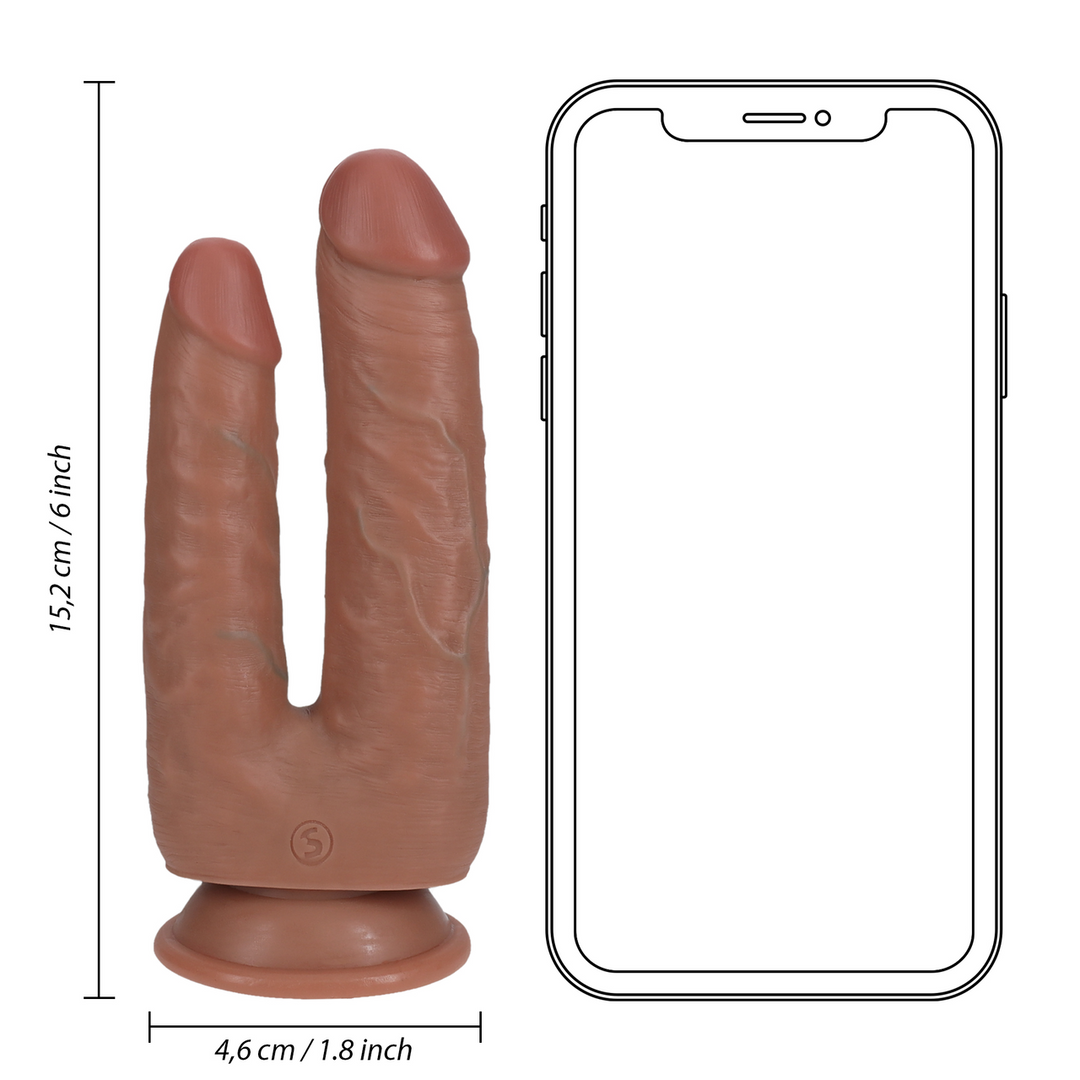 Double Trouble Dildo 5/6 - 12,7/15,2 cm - Peau