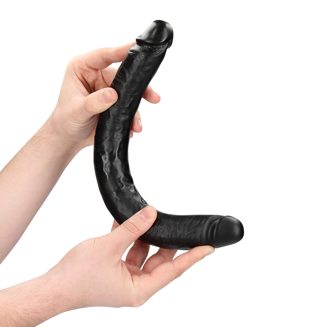 Slim Double Ended Dong 14 / 35,6 cm - Noir
