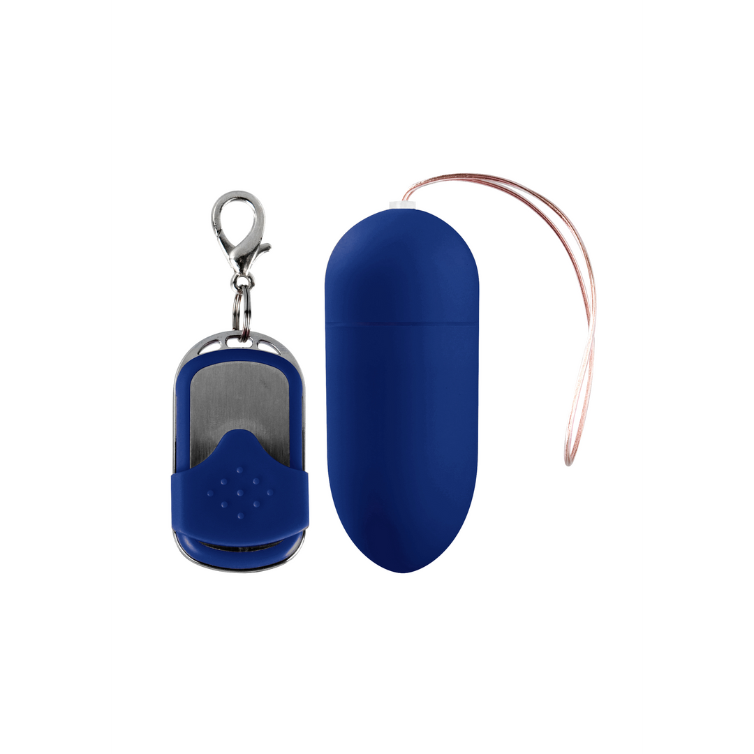 Œuf vibrant 10 vitesses avec télécommande - L - Bleu