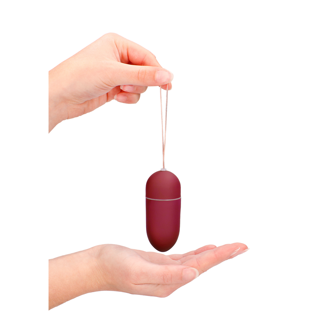 Œuf vibrant avec 10 vitesses et télécommande - L - Rouge
