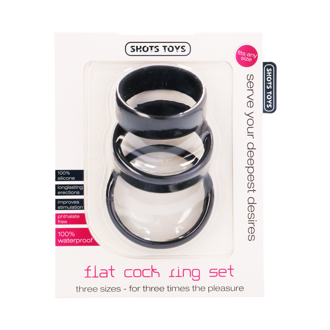Set d'anneaux péniens plats