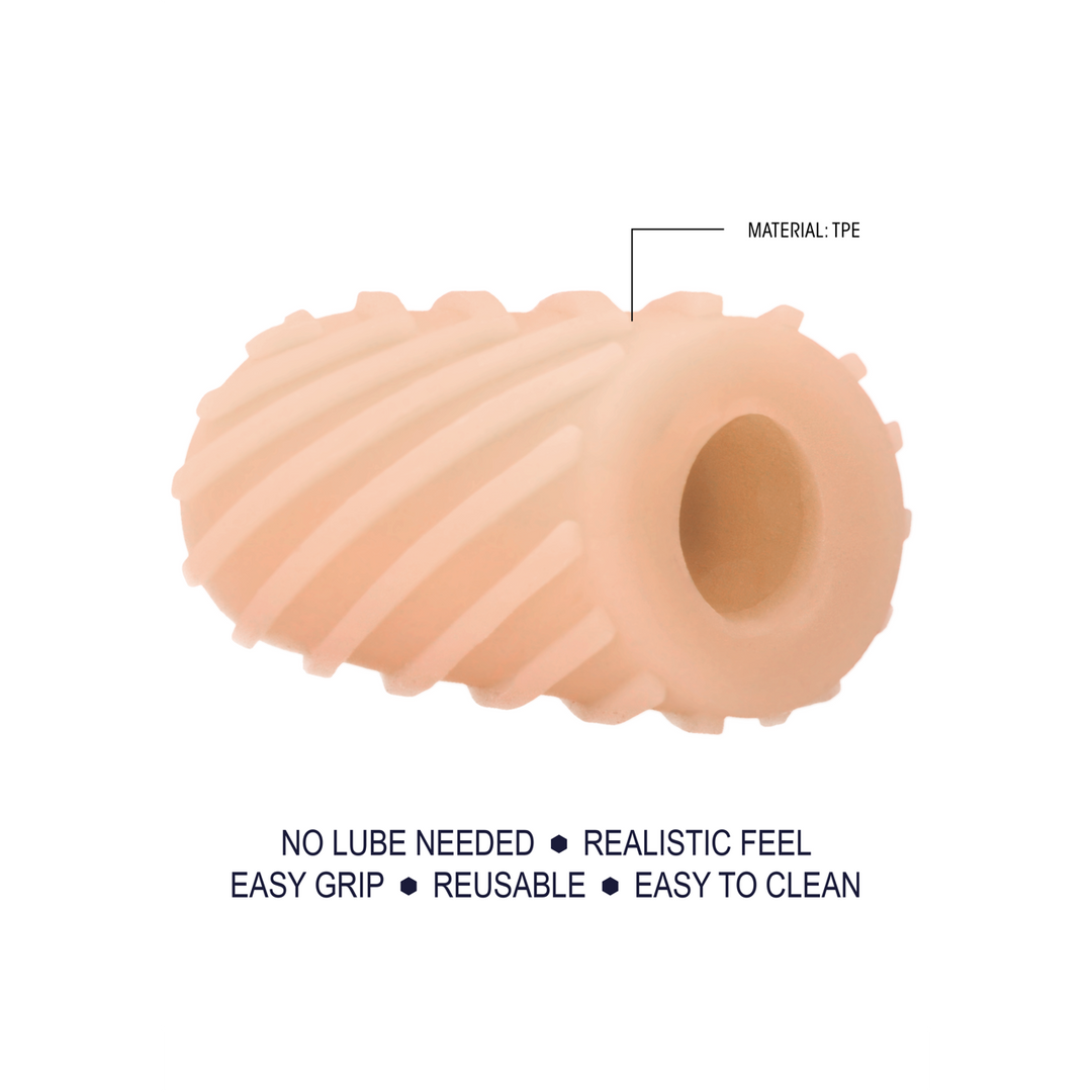 Masturbateur de poche autolubrifiant