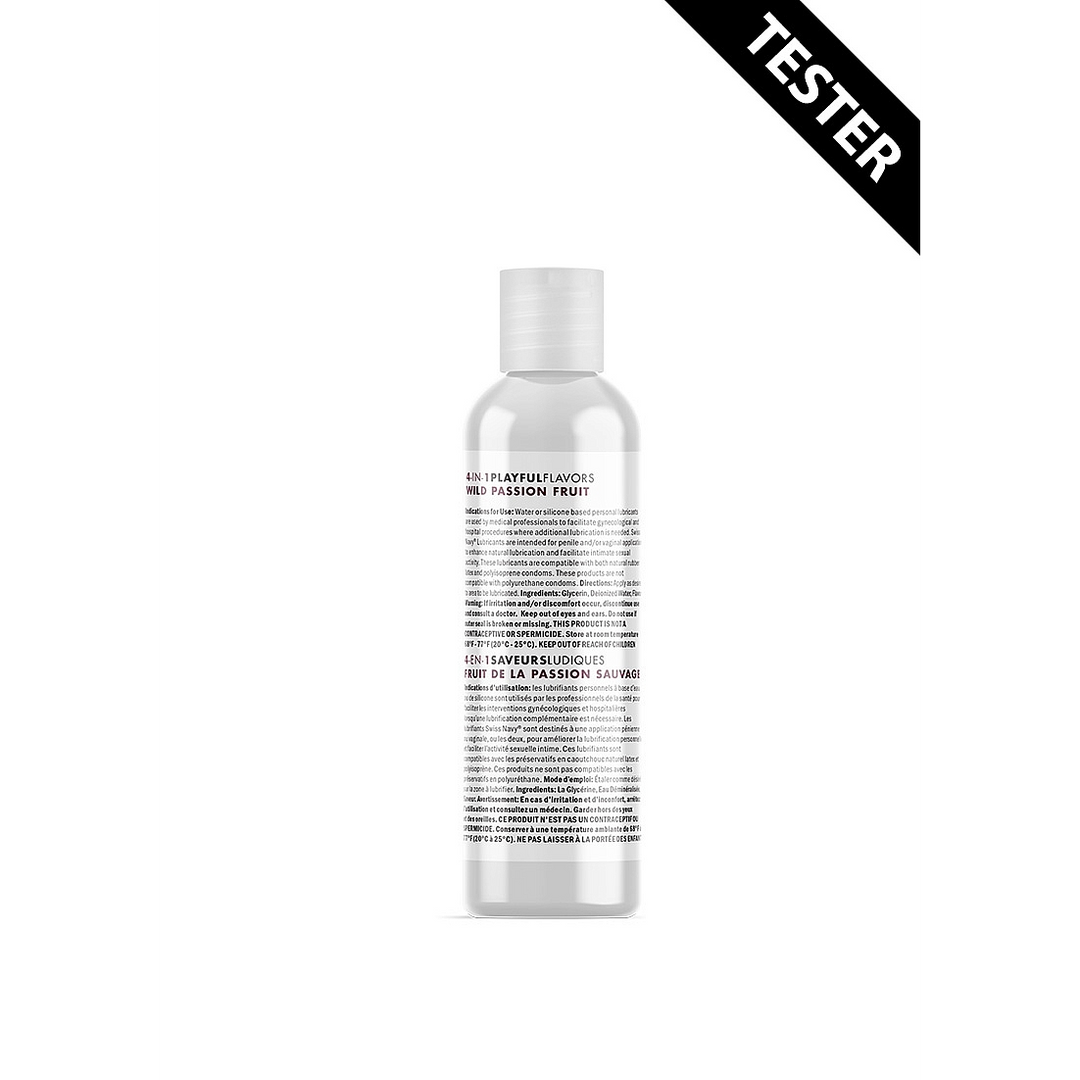 4 en 1 Saveurs ludiques - Lubrifiant saveur fruit de la passion sauvage - 1 fl oz / 29,5 ml - TESTEUR
