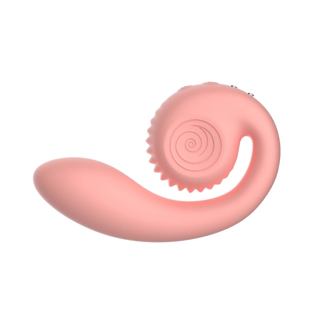 GIZI - Stimulateur double point G - Rose pêche