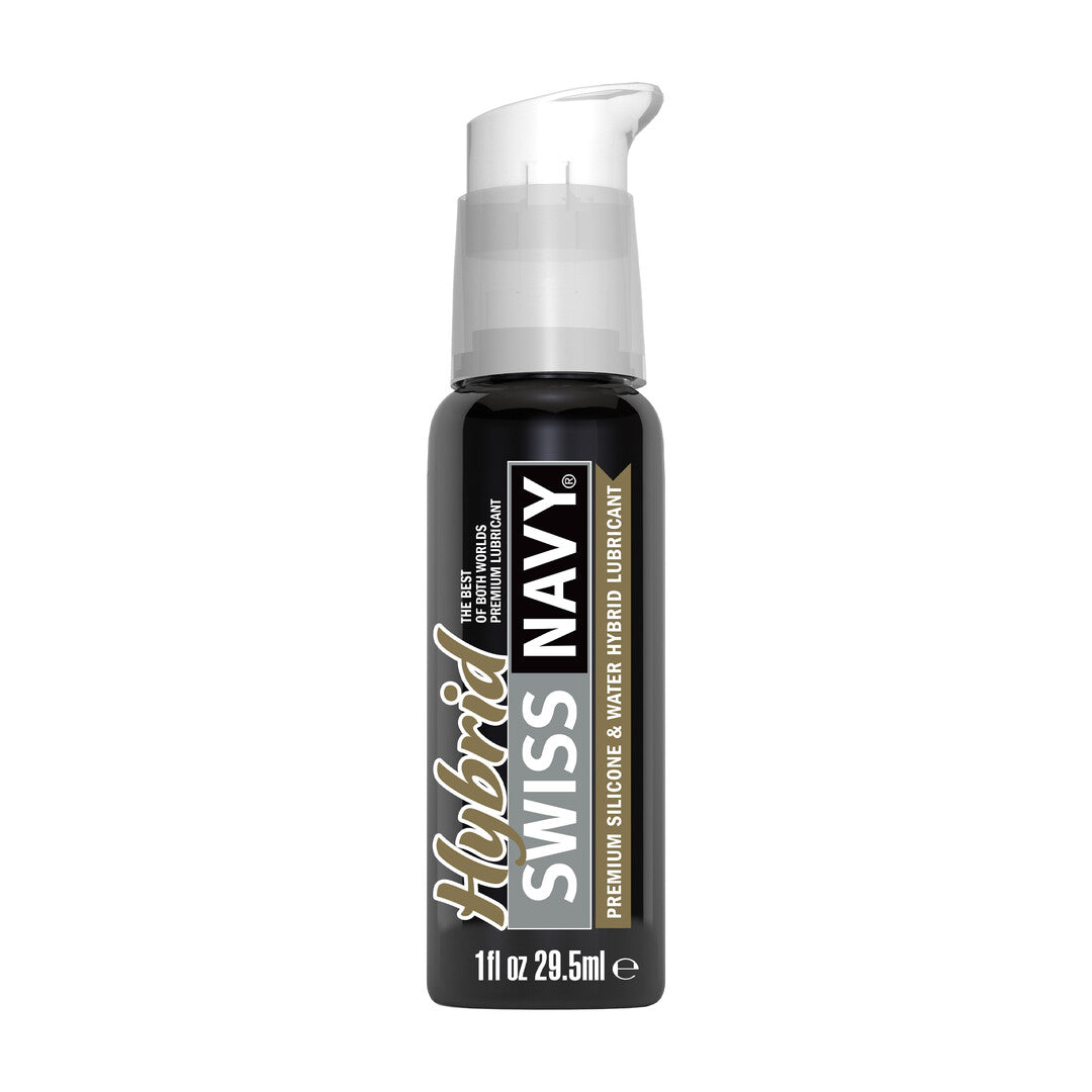 Hybrid - Premium Silicone and Water Hybrid Lubricant - 1 fl oz / 29,5 ml - Fishbowl 50 Pieces