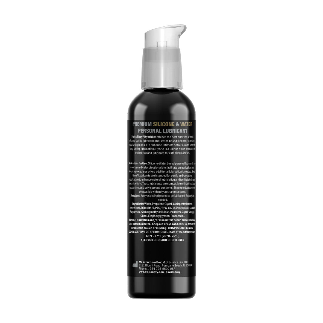 Hybrid - Premium Silicone and Water Hybrid Lubricant - 2 fl oz / 59 ml