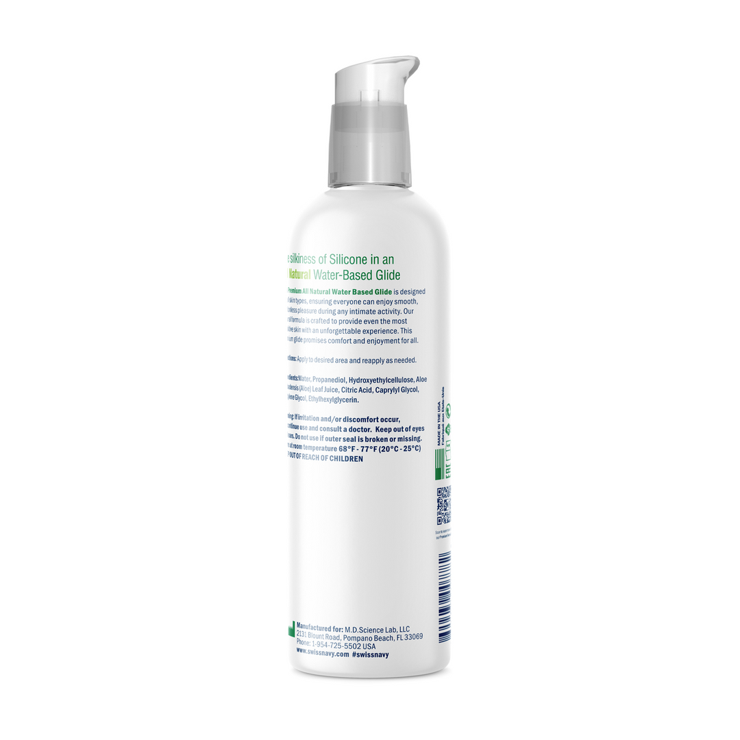 Natural - Premium All Natural Waterbased Lubricant - 8 fl oz / 236 ml
