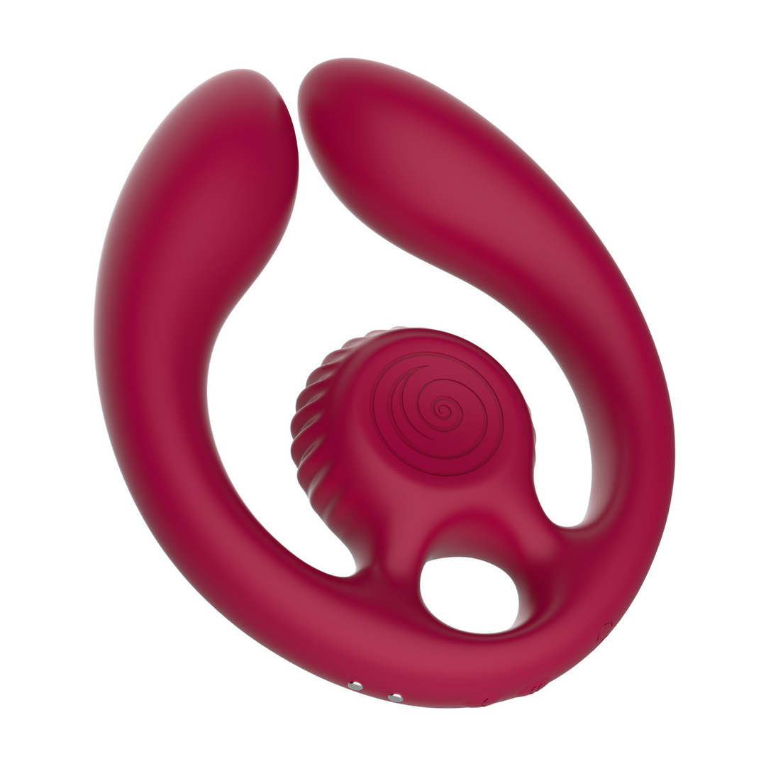 GIZI Duo - Stimulateur Double Couple - Bordeaux