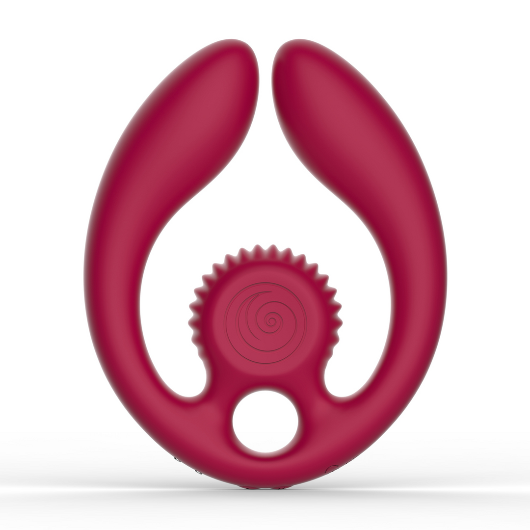 GIZI Duo - Stimulateur Double Couple - Bordeaux